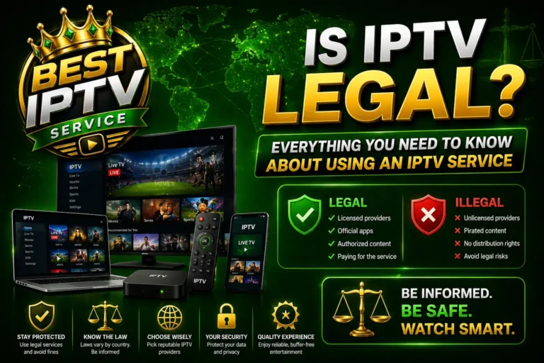 Is IPTV Legal? Everything You Need to Know About Using an IPTV Service 2026